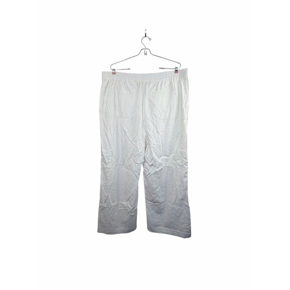 Michael Michael Kors Linen Blend Wide Leg PantsWomen’s XL White NWOT - Picture 4 of 6